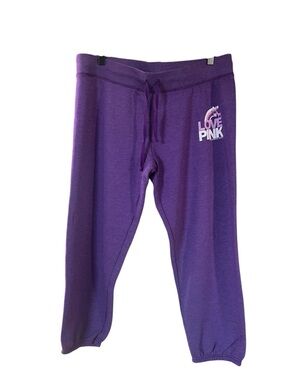 Victoria Secret PINK my favorite Sweats L Purple